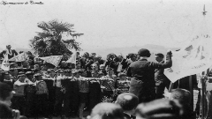 Exaltación a la bandera en los años 30 (hacia 1930)